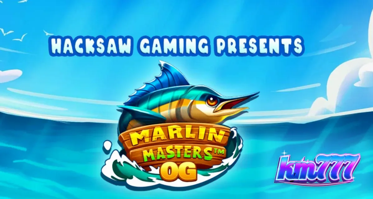 Tampilan layar permainan slot Marlin Masters OG dengan tema memancing di laut